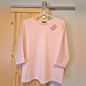 Pink 3/4 Sleeve Blouse